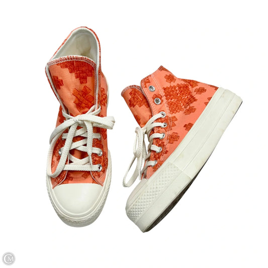 Shoes Sneakers Platform By Converse In Peach, Size: 6.5