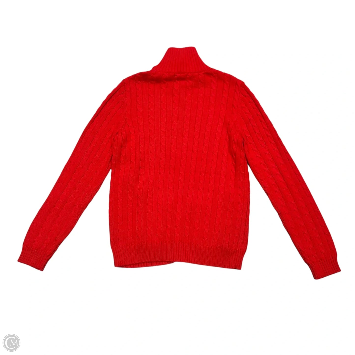 Sweater Cardigan By Lauren By Ralph Lauren In Red, Size: M
