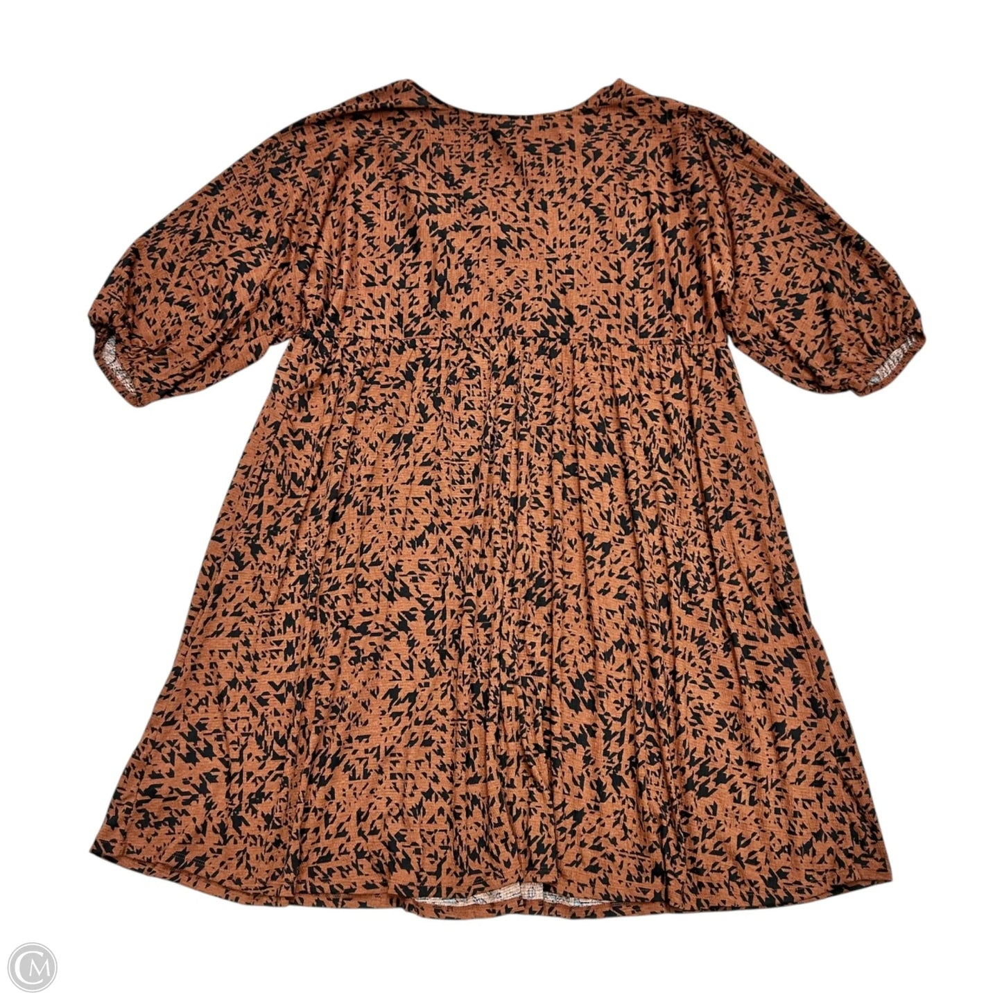 Dress Casual Short By Ava & Viv In Black & Brown, Size: 3x