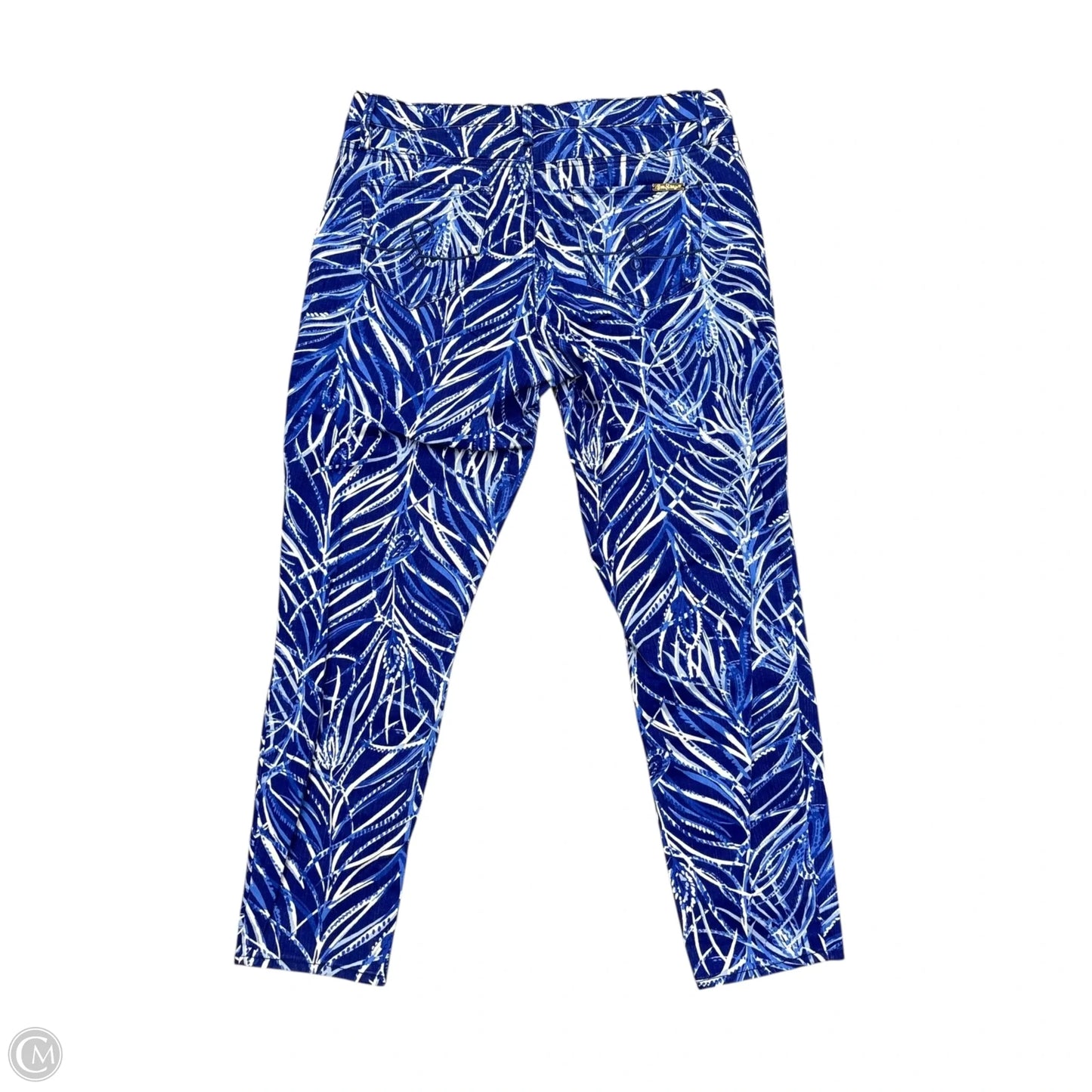 Pants Designer By Lilly Pulitzer In Blue & White, Size: 14