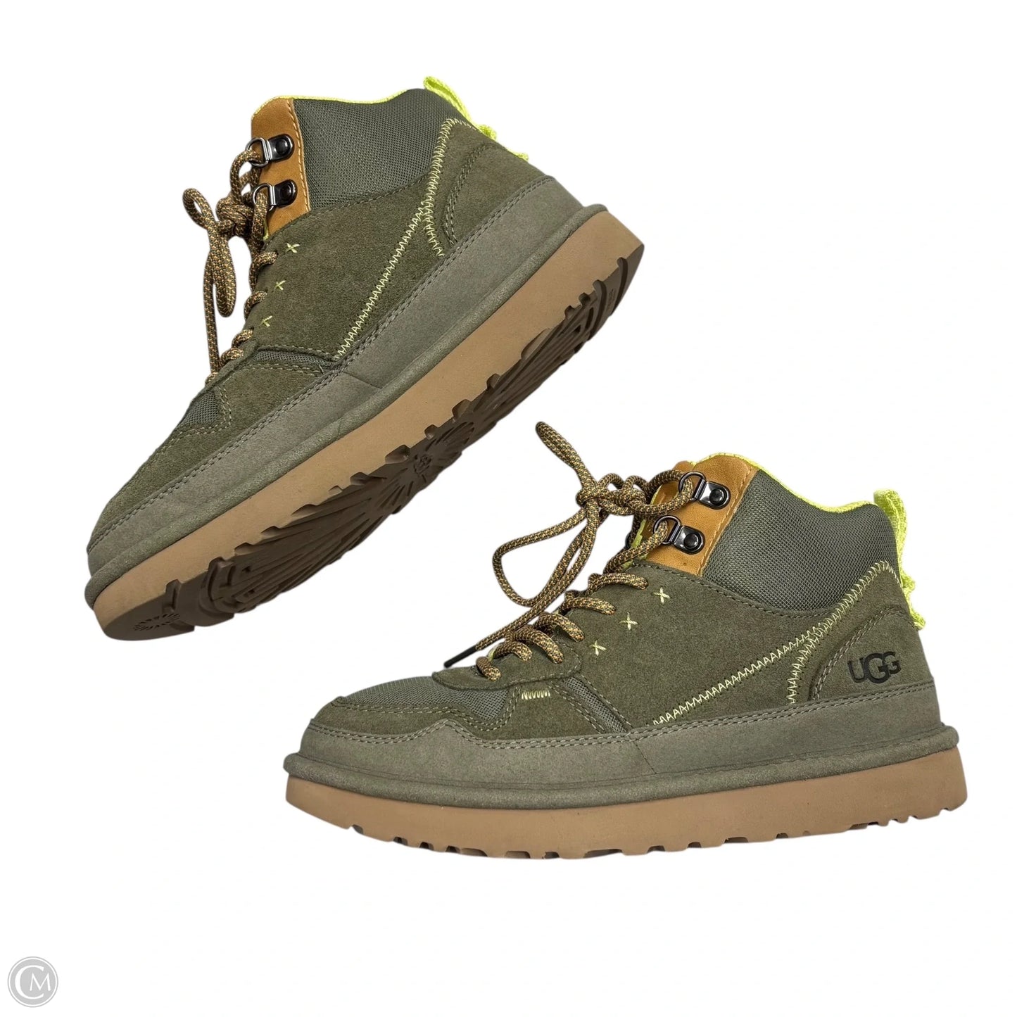 Boots Designer By Ugg In Green, Size: 7