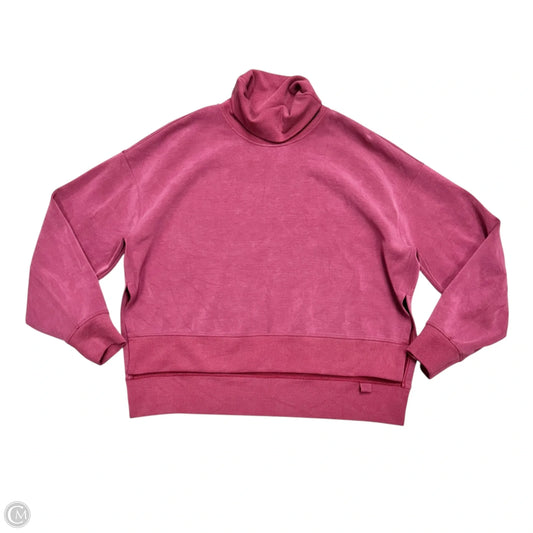 Athletic Sweatshirt Collar By Lululemon In Pink, Size: M