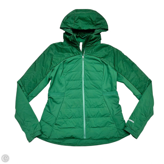 Athletic Jacket By Lululemon In Green, Size: L