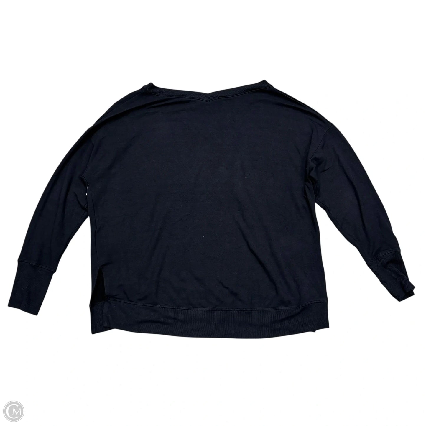 Athletic Top Long Sleeve Crewneck By Athleta In Black, Size: Xl