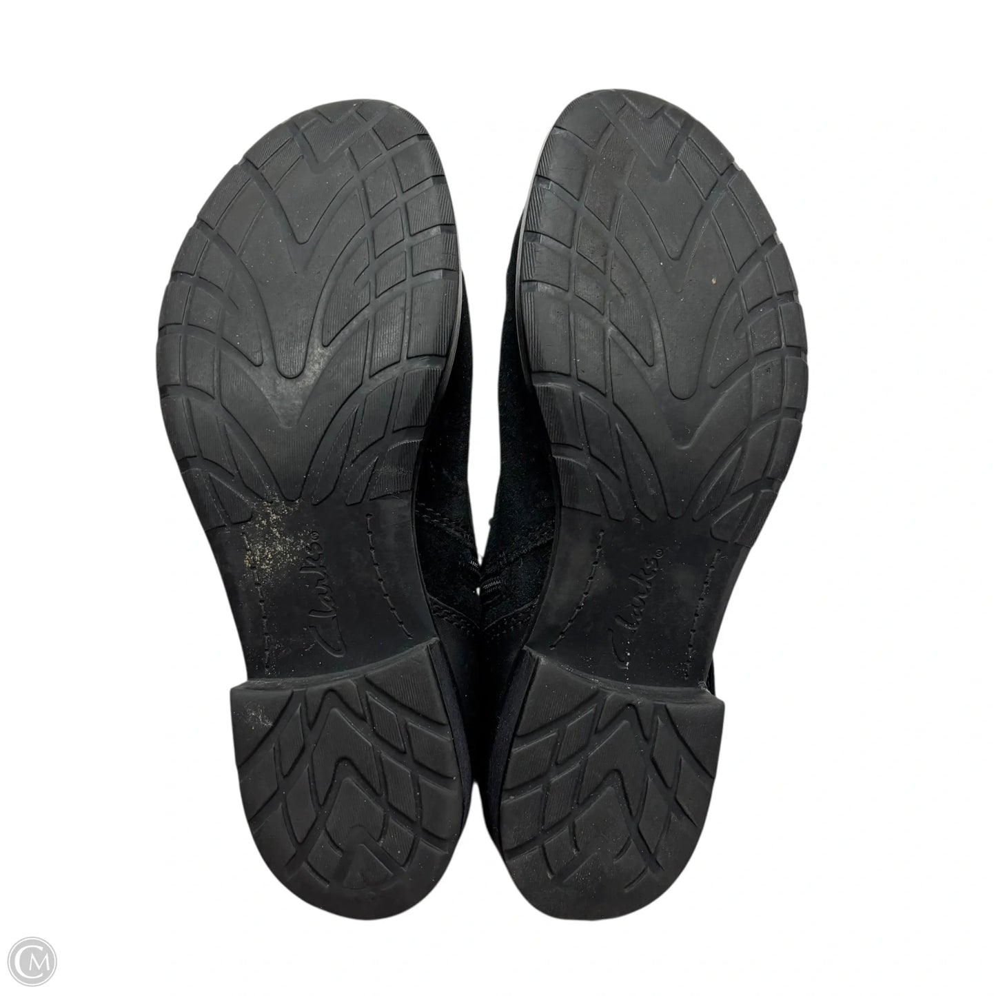 Boots Ankle Flats By Clarks In Black, Size: 8