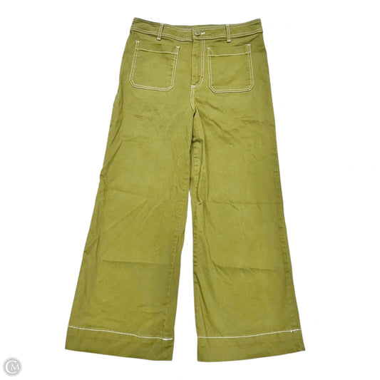 Pants Wide Leg By Bagatelle In Green & White, Size: 12