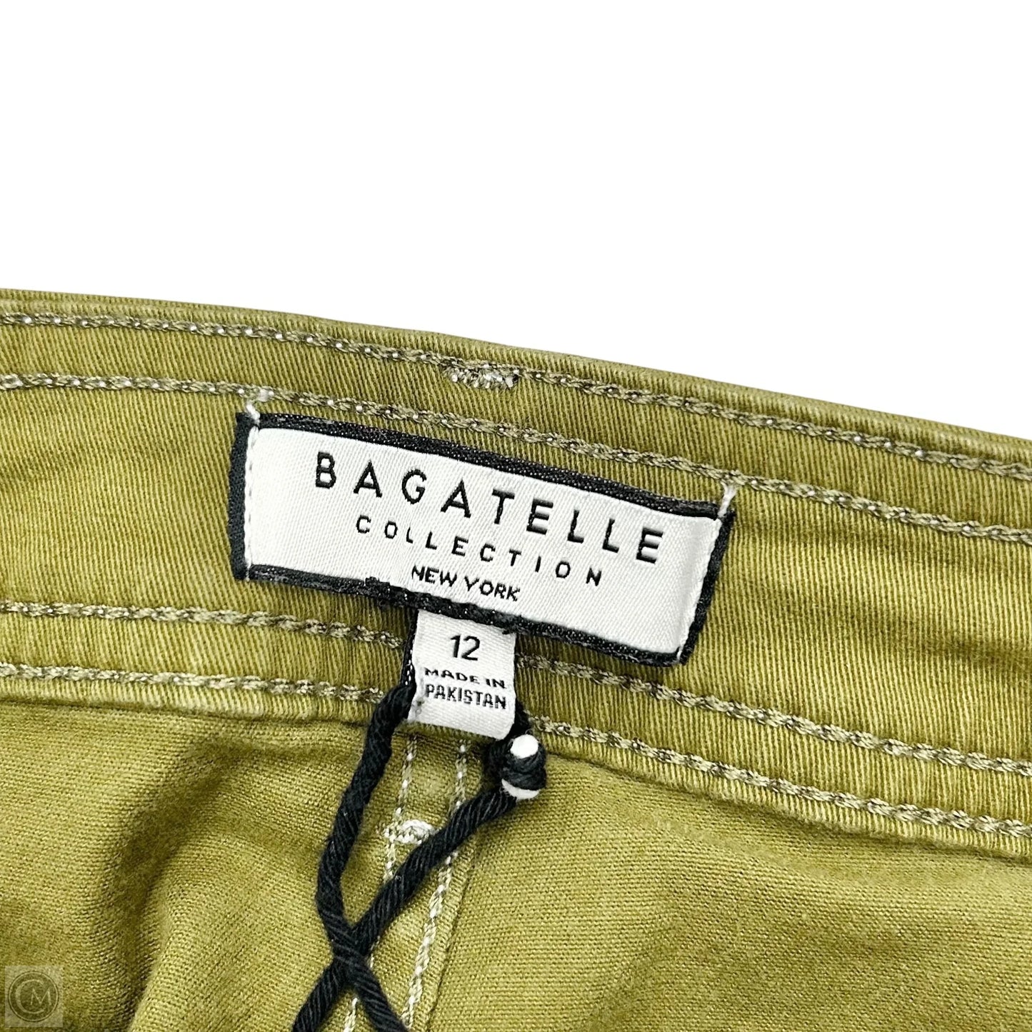 Pants Wide Leg By Bagatelle In Green & White, Size: 12