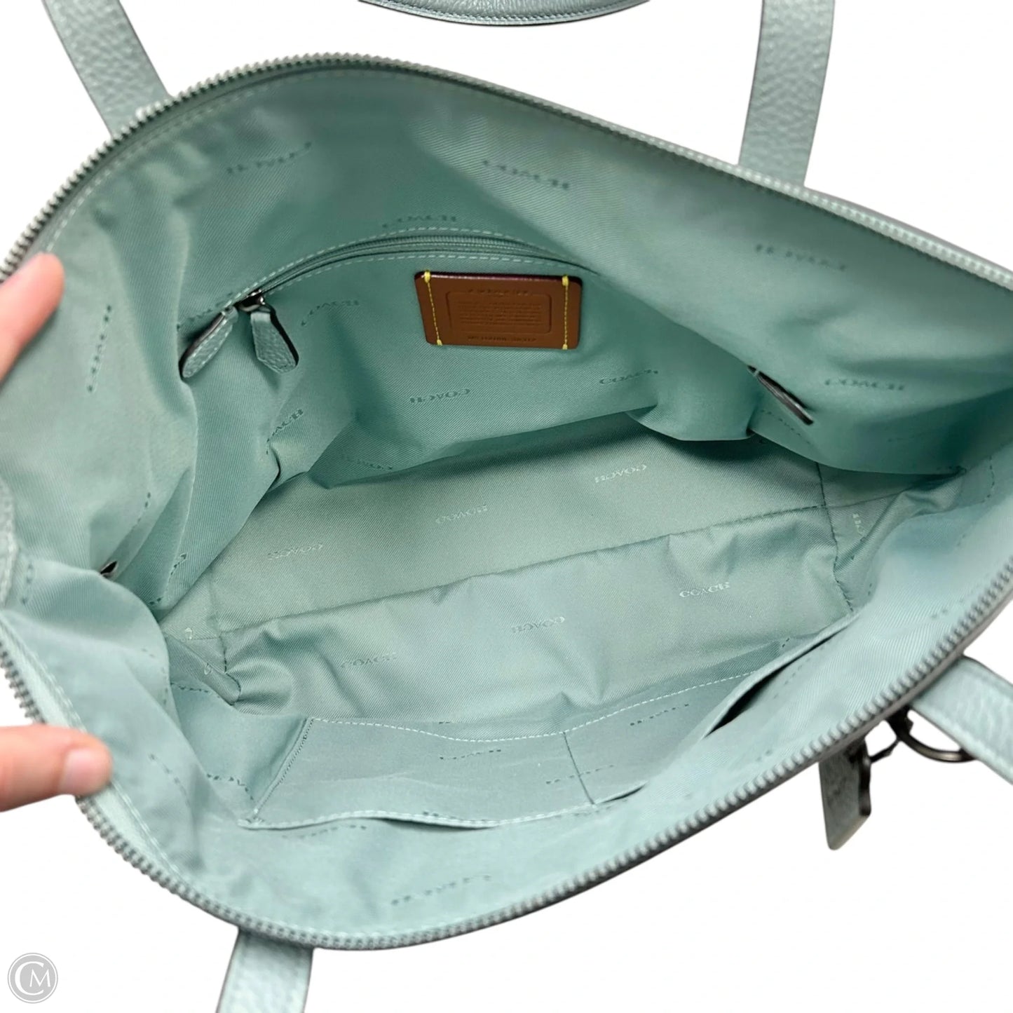 Tote Designer By Coach, Size: Medium