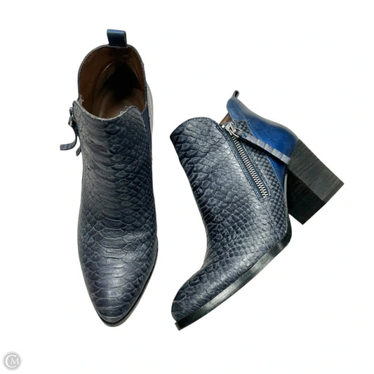 Boots Ankle Heels By Donald Pliner In Navy, Size: 6
