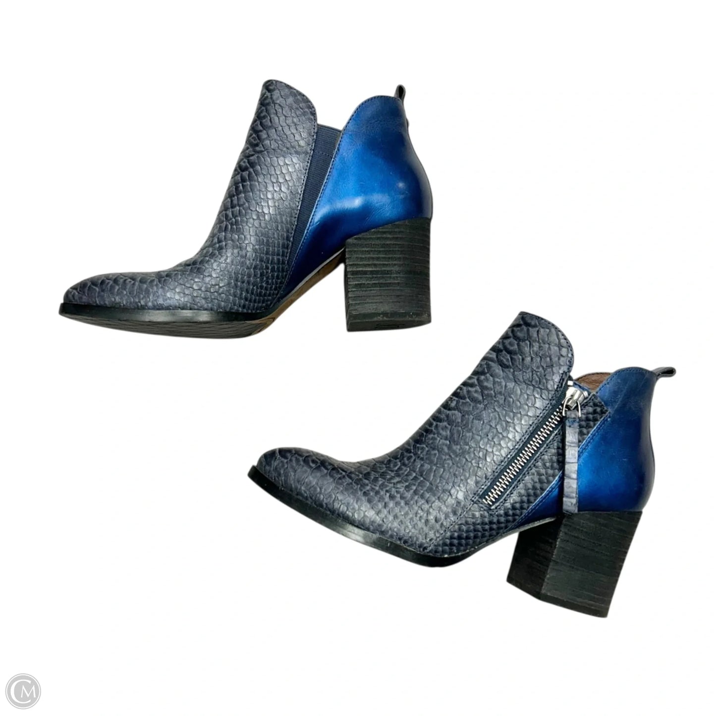 Boots Ankle Heels By Donald Pliner In Navy, Size: 6