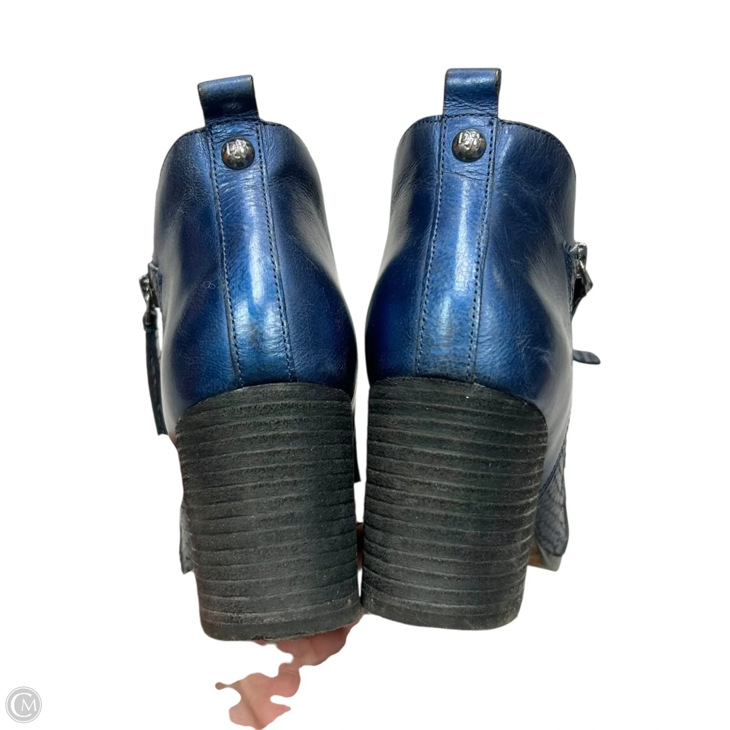 Boots Ankle Heels By Donald Pliner In Navy, Size: 6