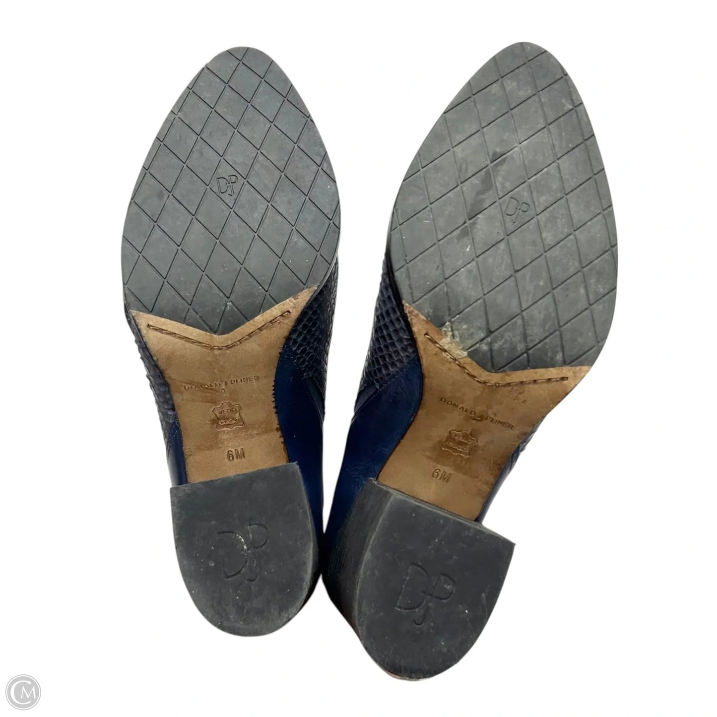 Boots Ankle Heels By Donald Pliner In Navy, Size: 6