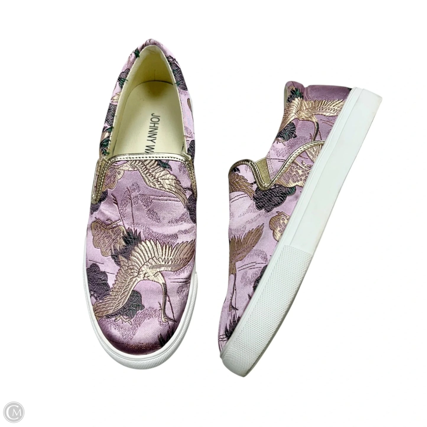 Shoes Sneakers By Johnny Was In Gold & Purple, Size: 6