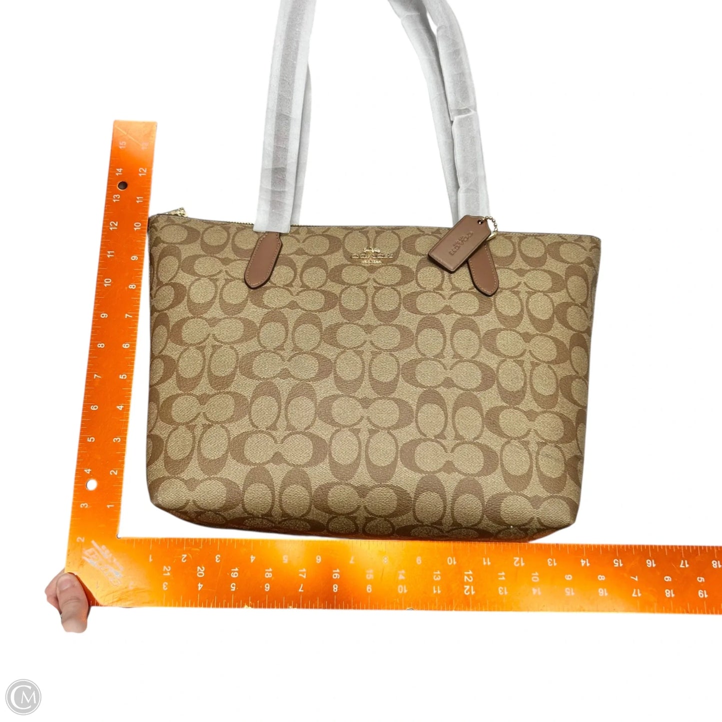 Tote Designer By Coach, Size: Medium