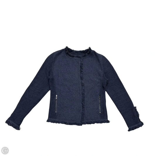 Jacket Moto By Nic + Zoe In Blue, Size: S