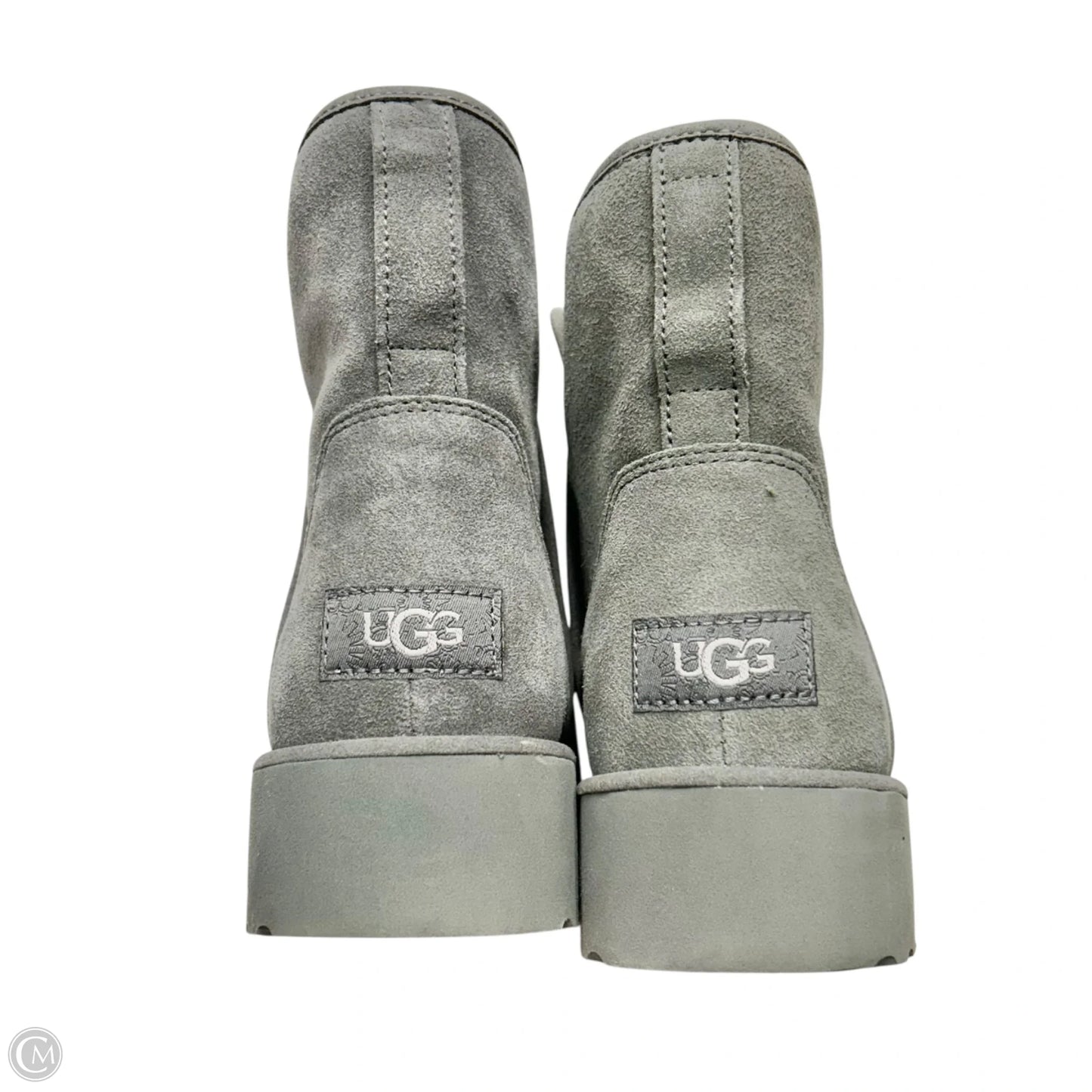 Boots Designer By Ugg In Grey, Size: 7.5