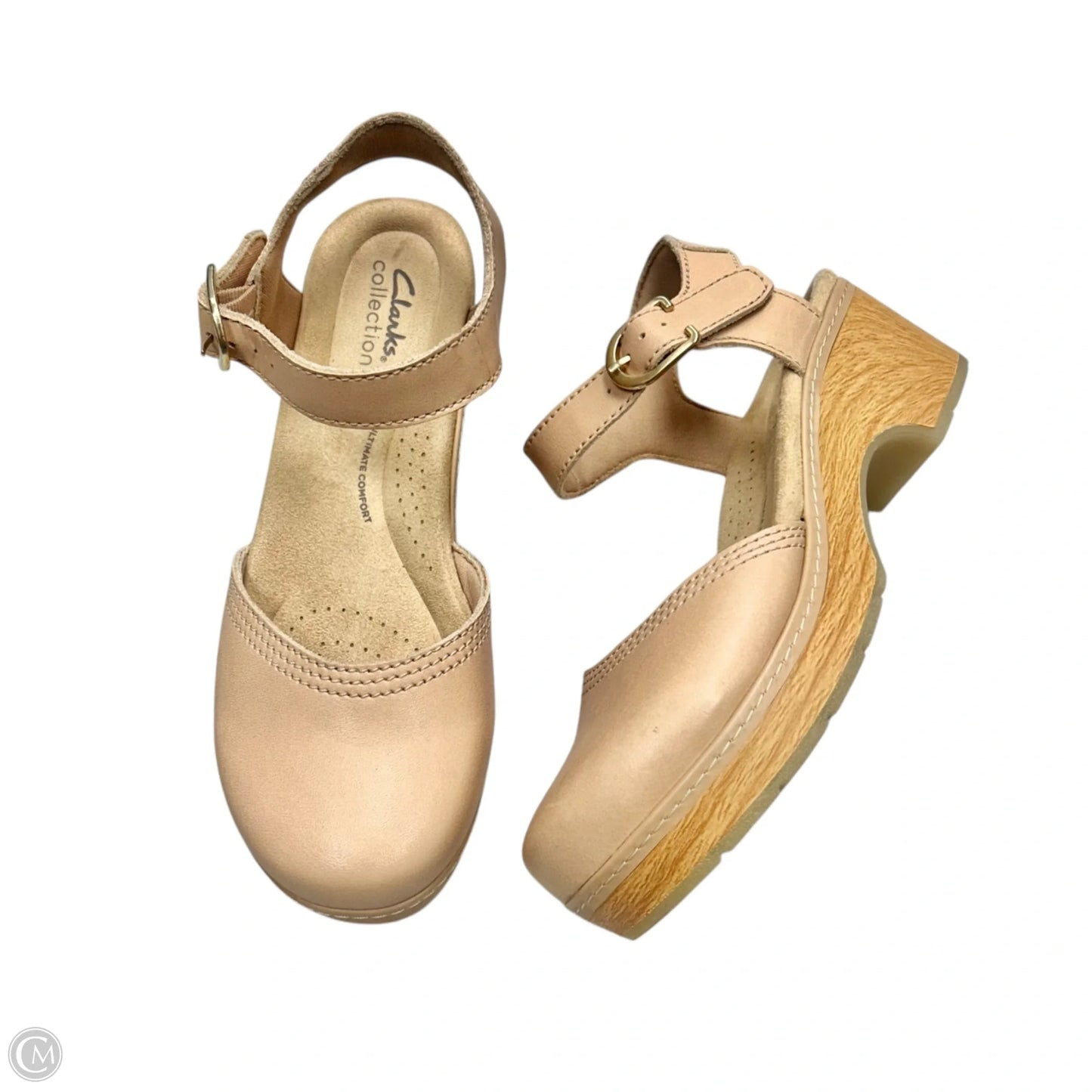 Shoes Heels Block By Clarks In Pink, Size: 7