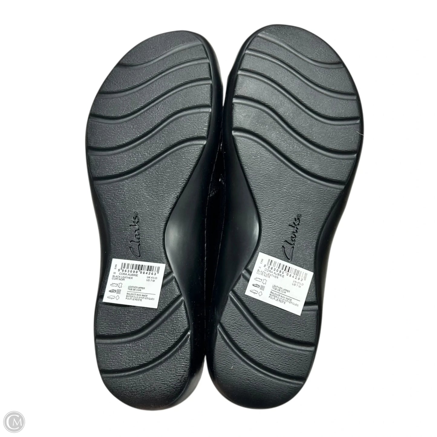 Shoes Flats By Clarks In Black, Size: 7