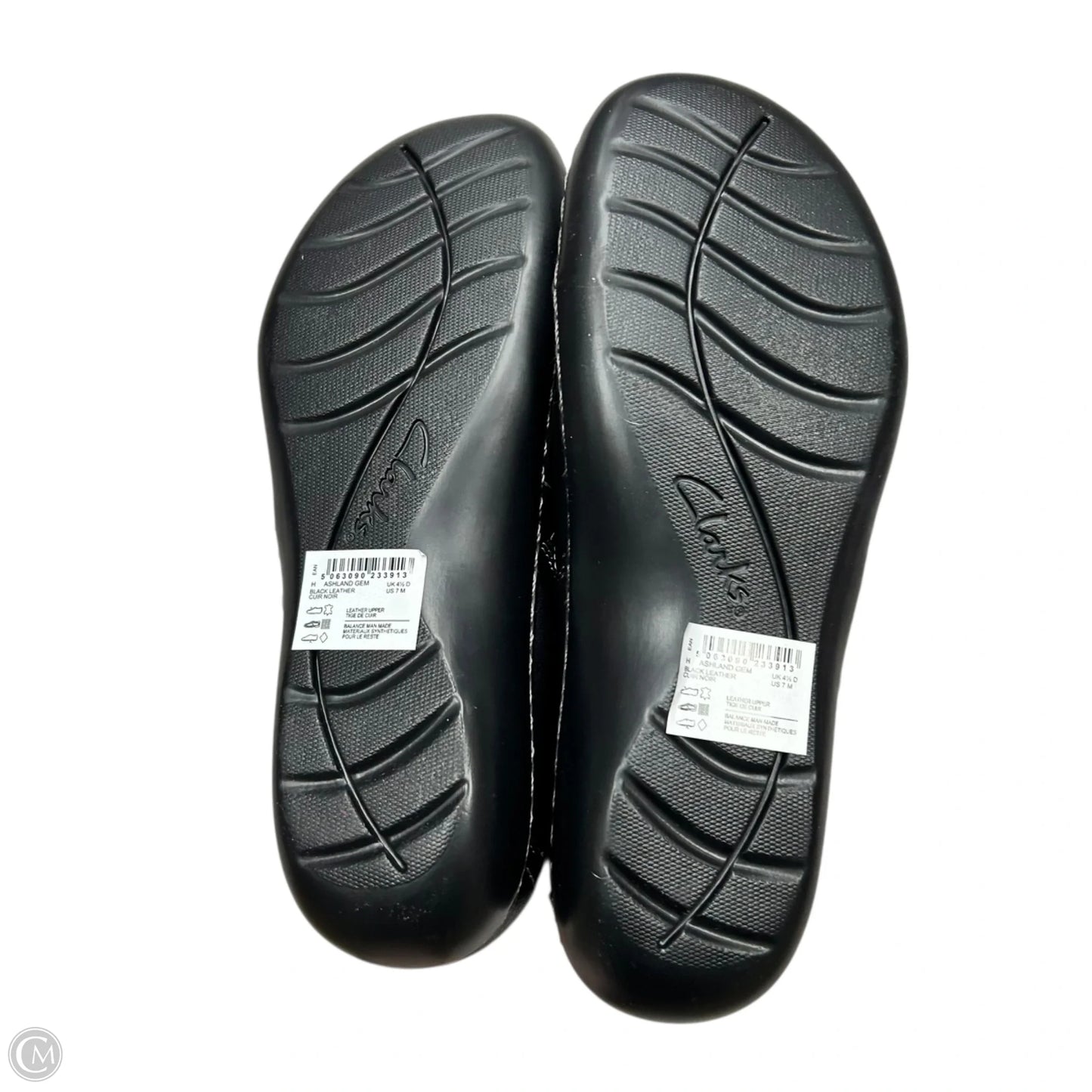 Shoes Flats By Clarks In Black, Size: 7