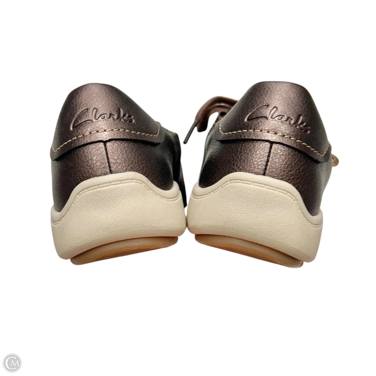 Shoes Sneakers By Clarks In Bronze, Size: 7
