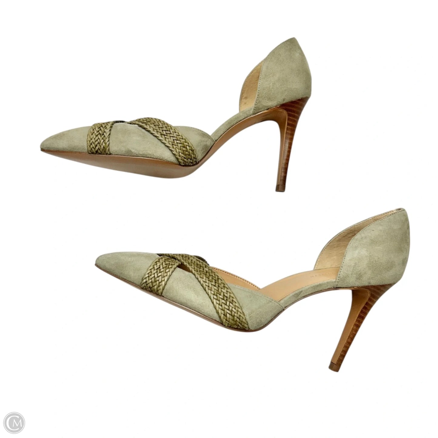 Shoes Heels Kitten By Banana Republic In Green, Size: 10