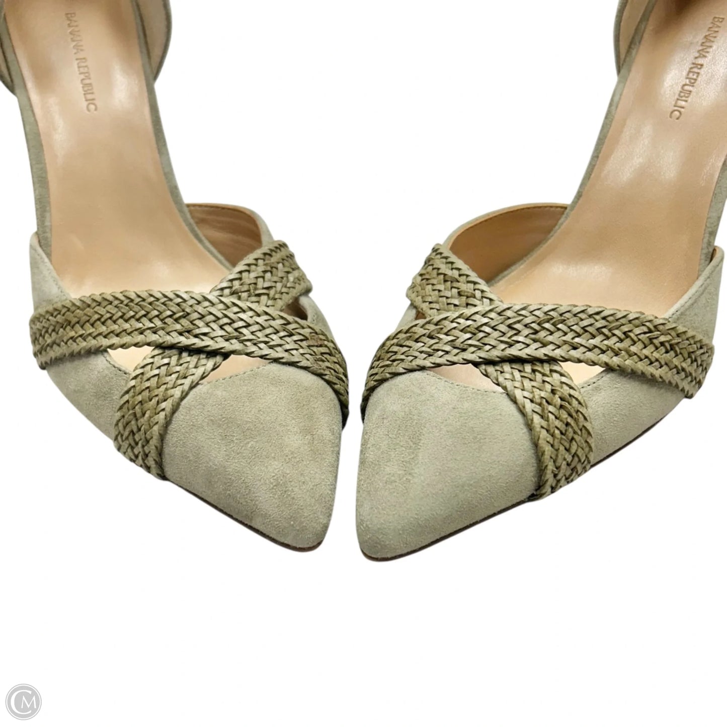 Shoes Heels Kitten By Banana Republic In Green, Size: 10