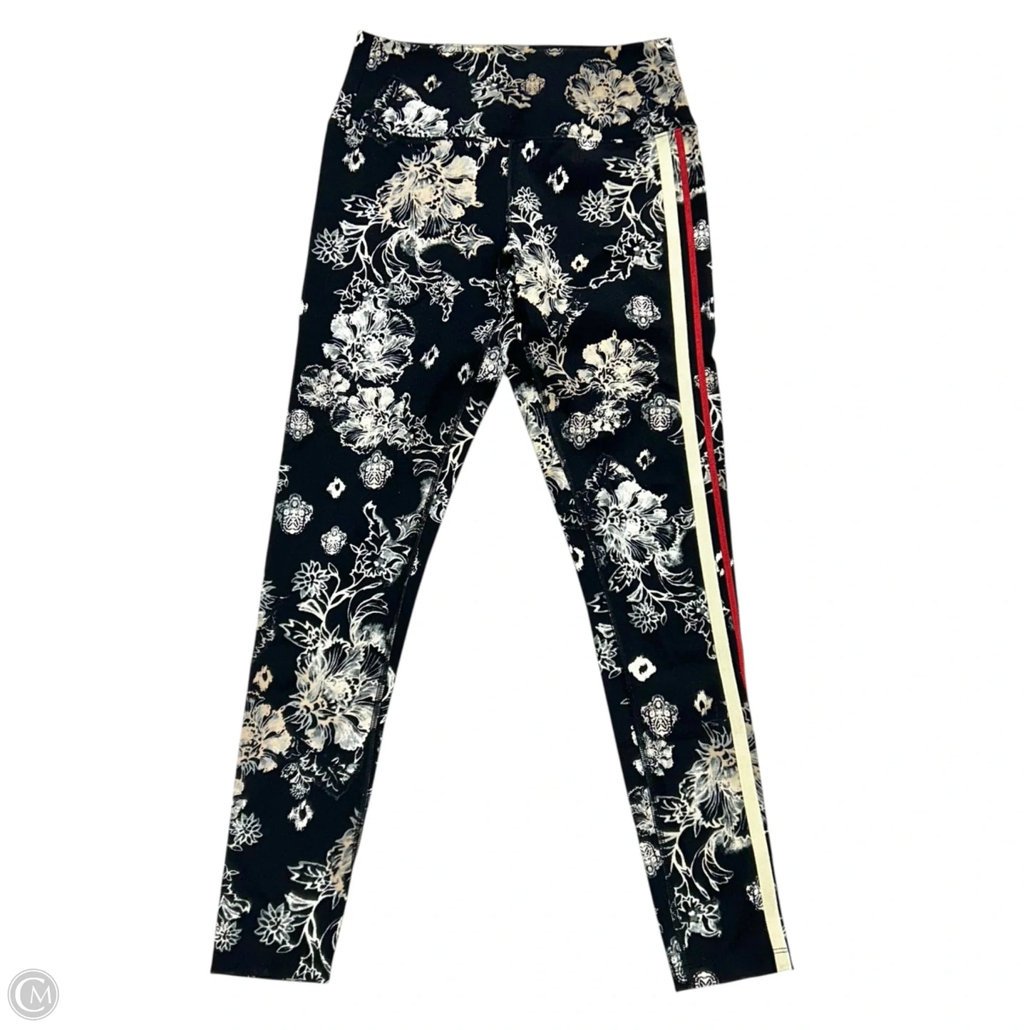 Athletic Leggings By Free People In Black & Cream, Size: S