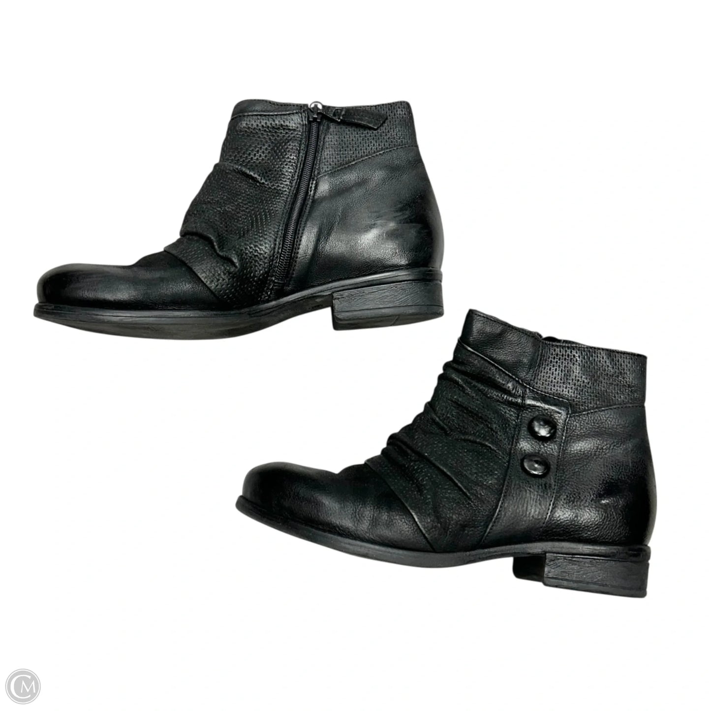 Boots Ankle Heels By Miz Mooz In Black, Size: 8.5