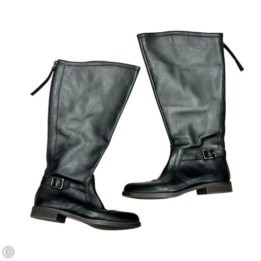 Boots Knee Flats By Franco Sarto In Black, Size: 9.5W