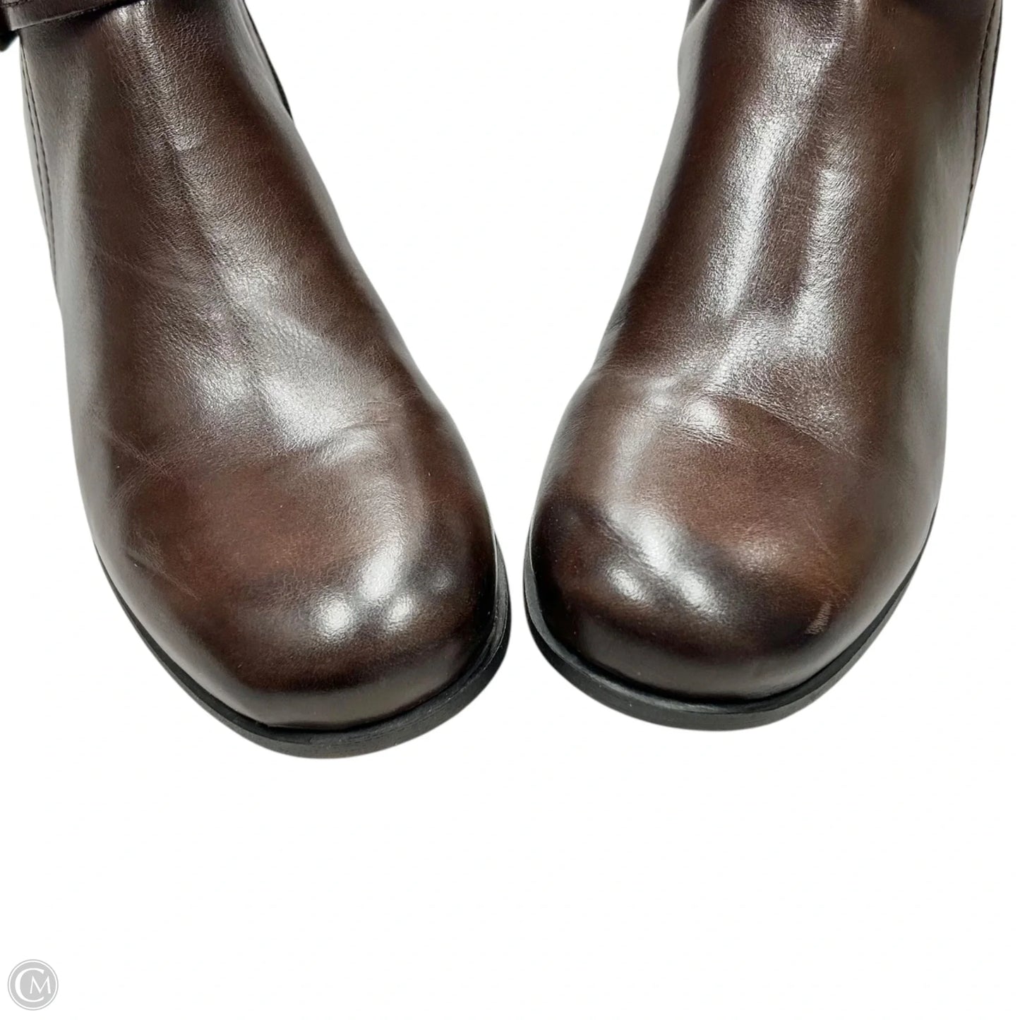 Boots Knee Flats By Nine West In Brown, Size: 9.5