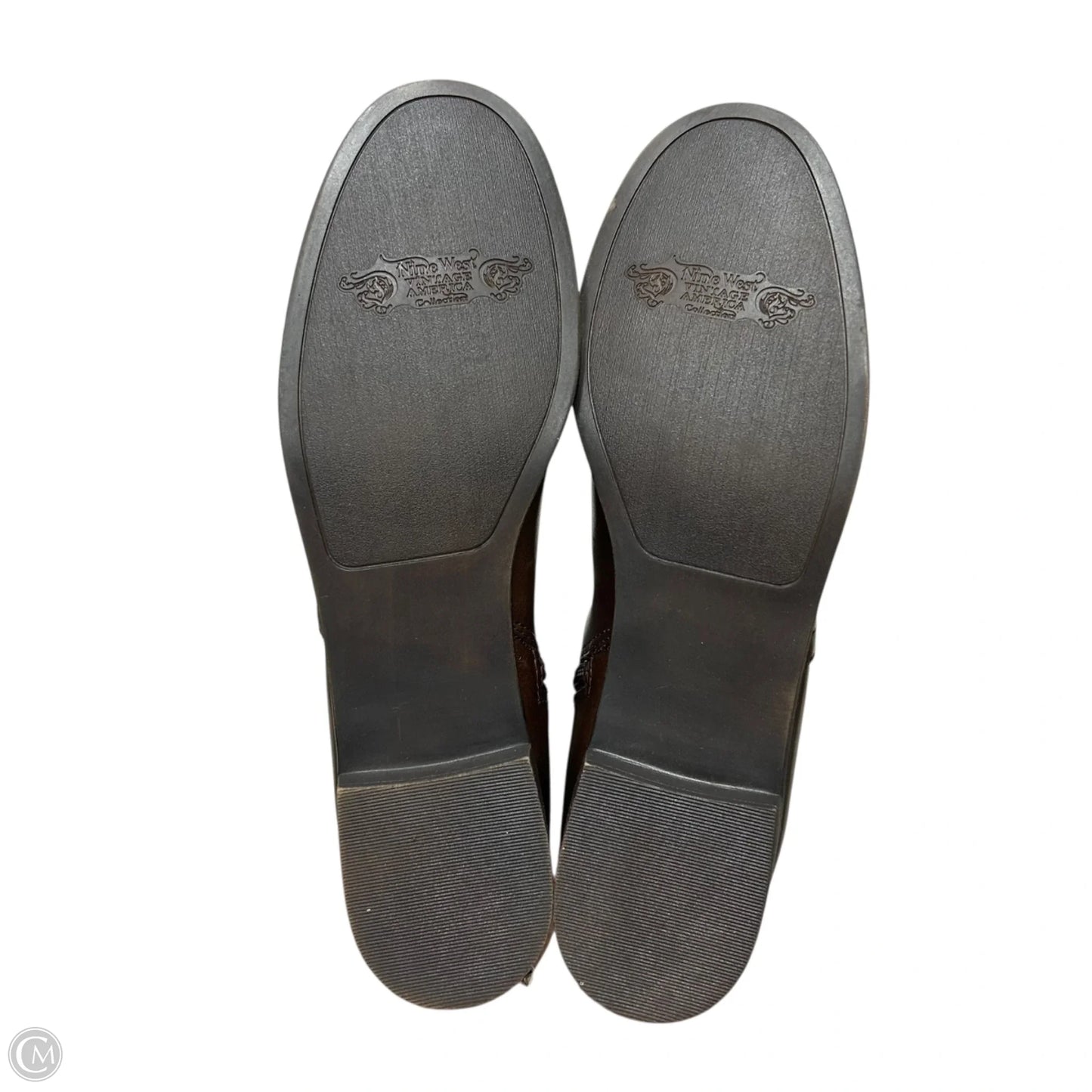 Boots Knee Flats By Nine West In Brown, Size: 9.5