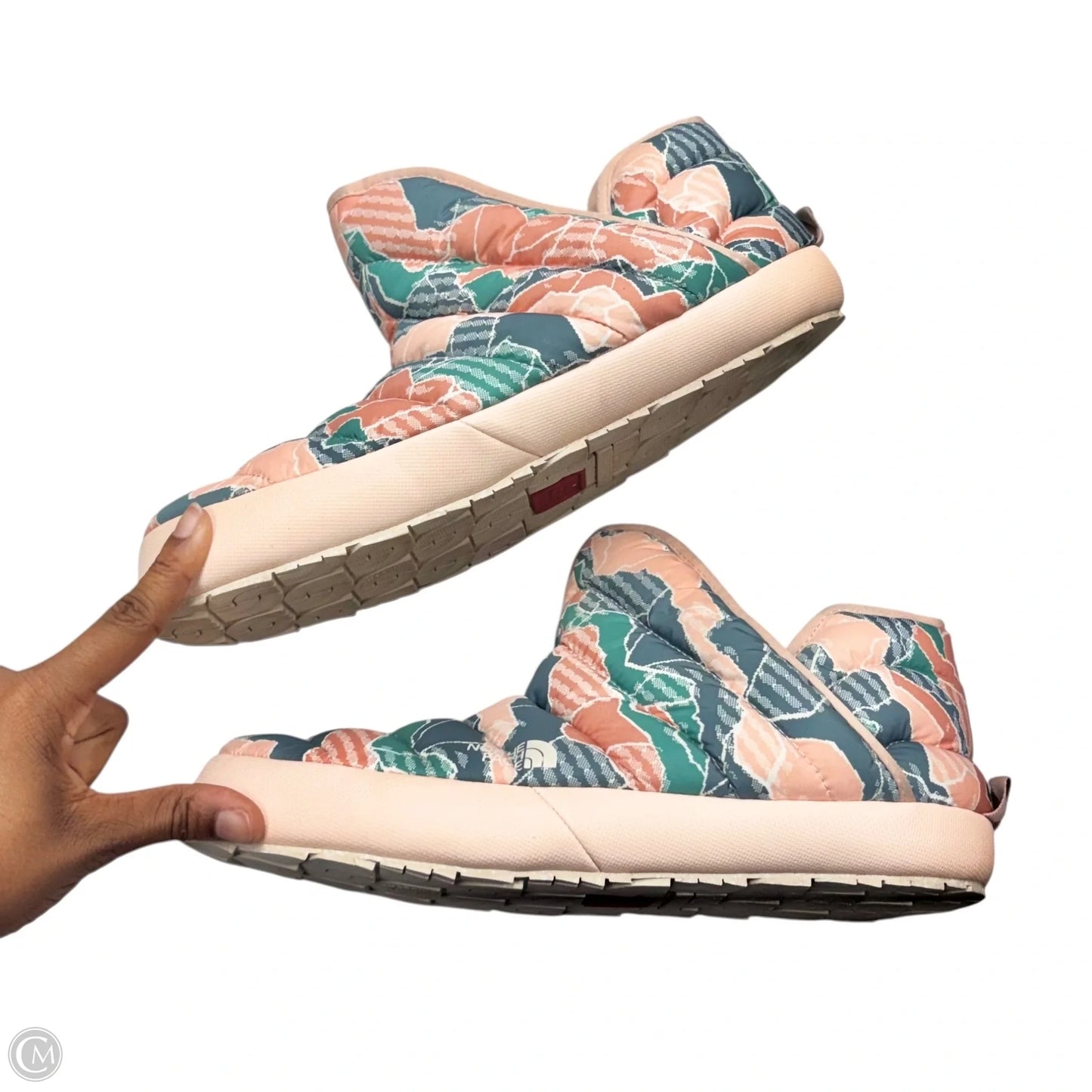 Boots Ankle Flats By The North Face In Blue & Pink, Size: 10