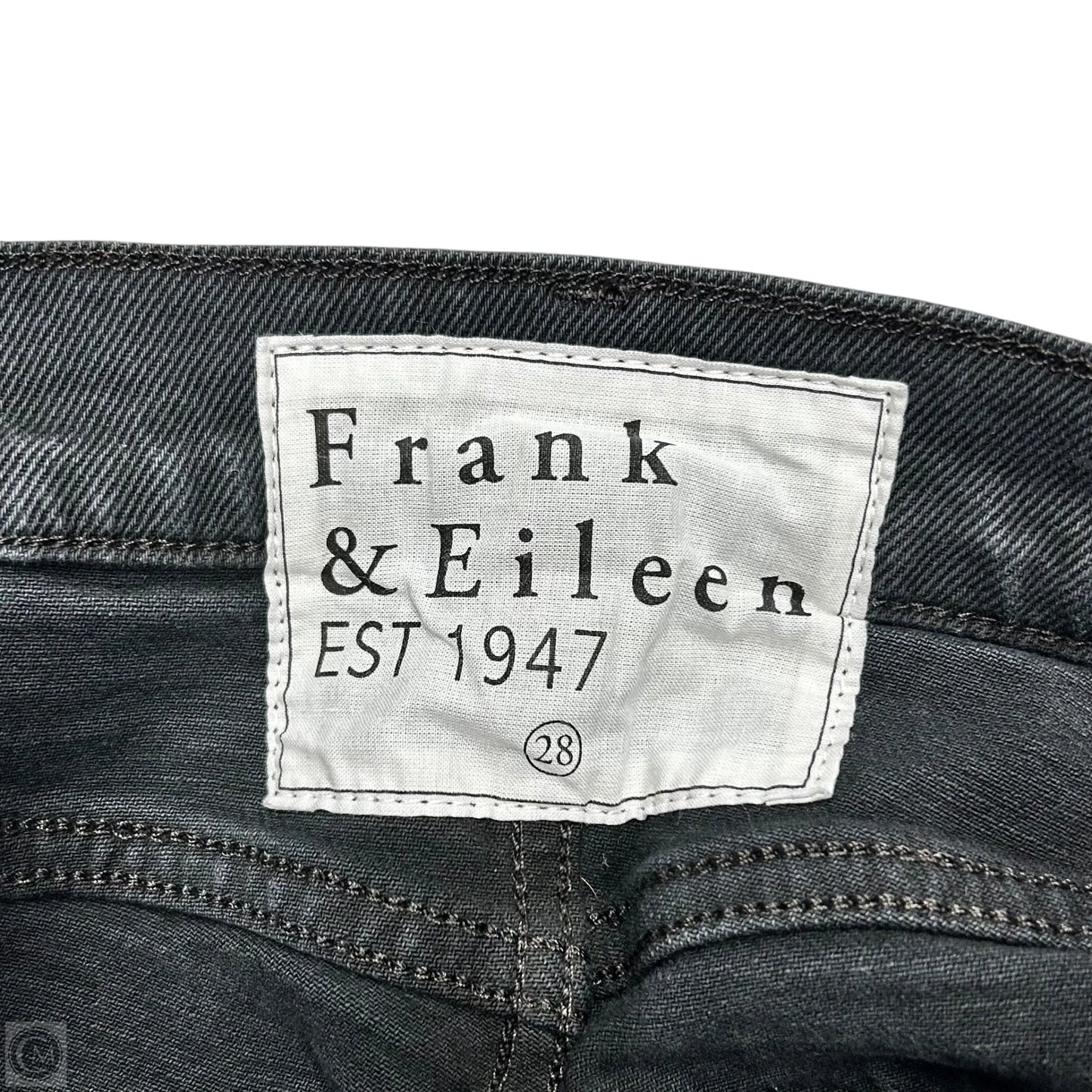 Jeans Straight By Frank And Eileen In Black Denim, Size: 6