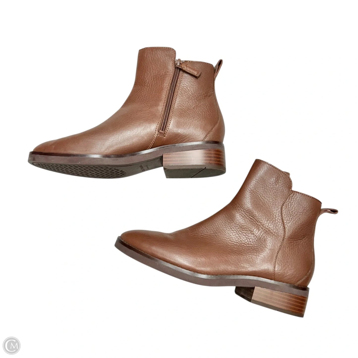 Boots Ankle Heels By Cole-haan In Brown, Size: 8