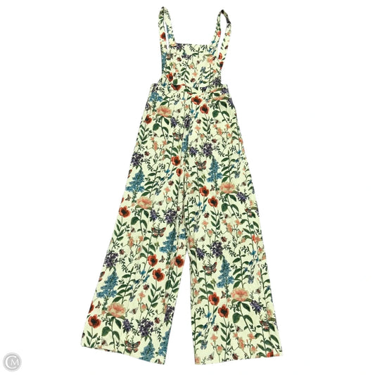 Overalls By Cider In Floral Print, Size: Xs