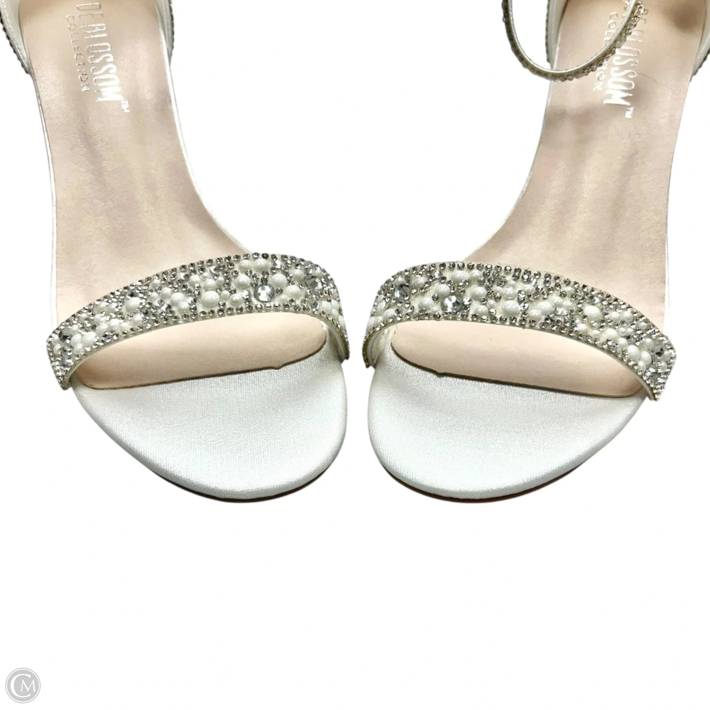 Sandals Heels Wedge By De Blossom In White, Size: 8.5