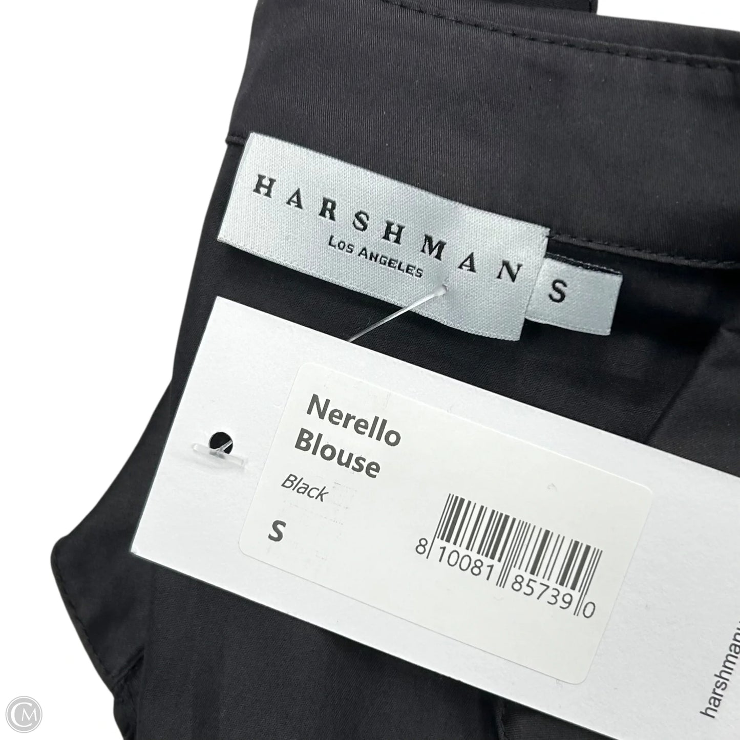 Top Long Sleeve By Harshman In Black, Size: S