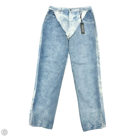 Jeans Straight By Maniere De Voir In Blue Denim, Size: 14