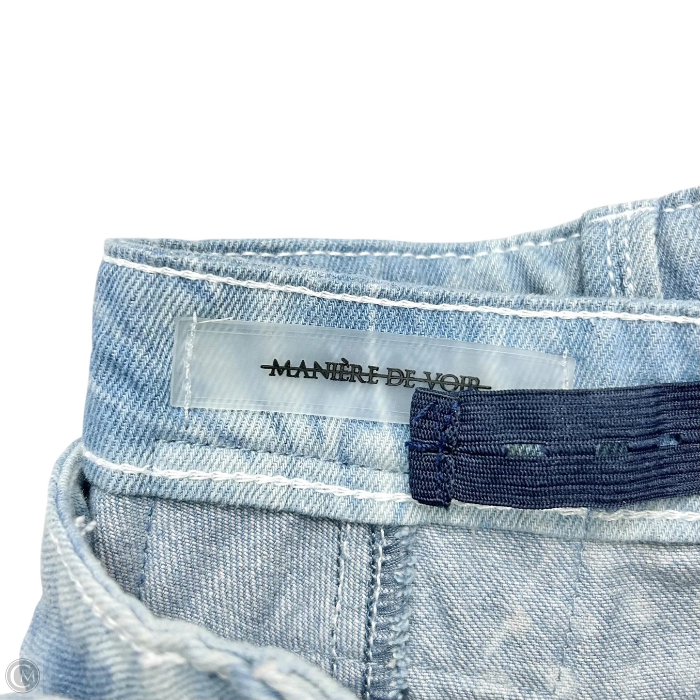 Jeans Straight By Maniere De Voir In Blue Denim, Size: 14