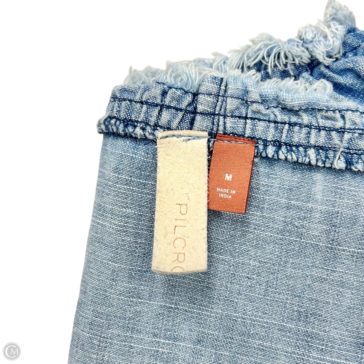 Top Long Sleeve By Pilcro In Blue Denim, Size: M