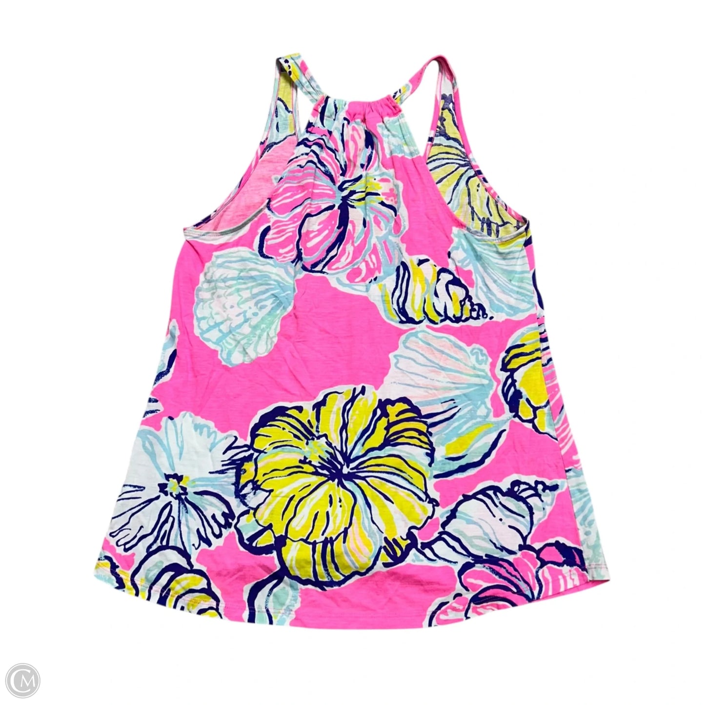 Top Sleeveless Designer By Lilly Pulitzer In Pink & Yellow, Size: S
