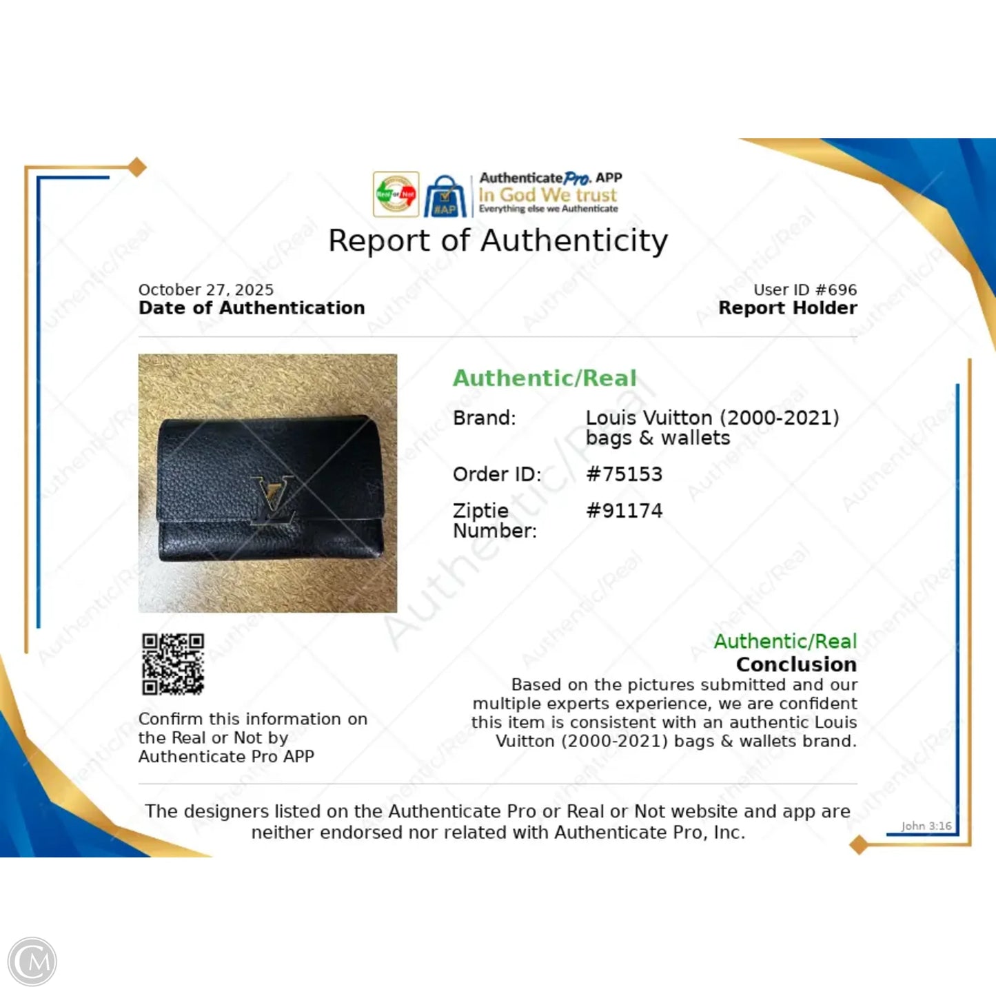 Wallet Luxury Designer By Louis Vuitton, Size: Medium