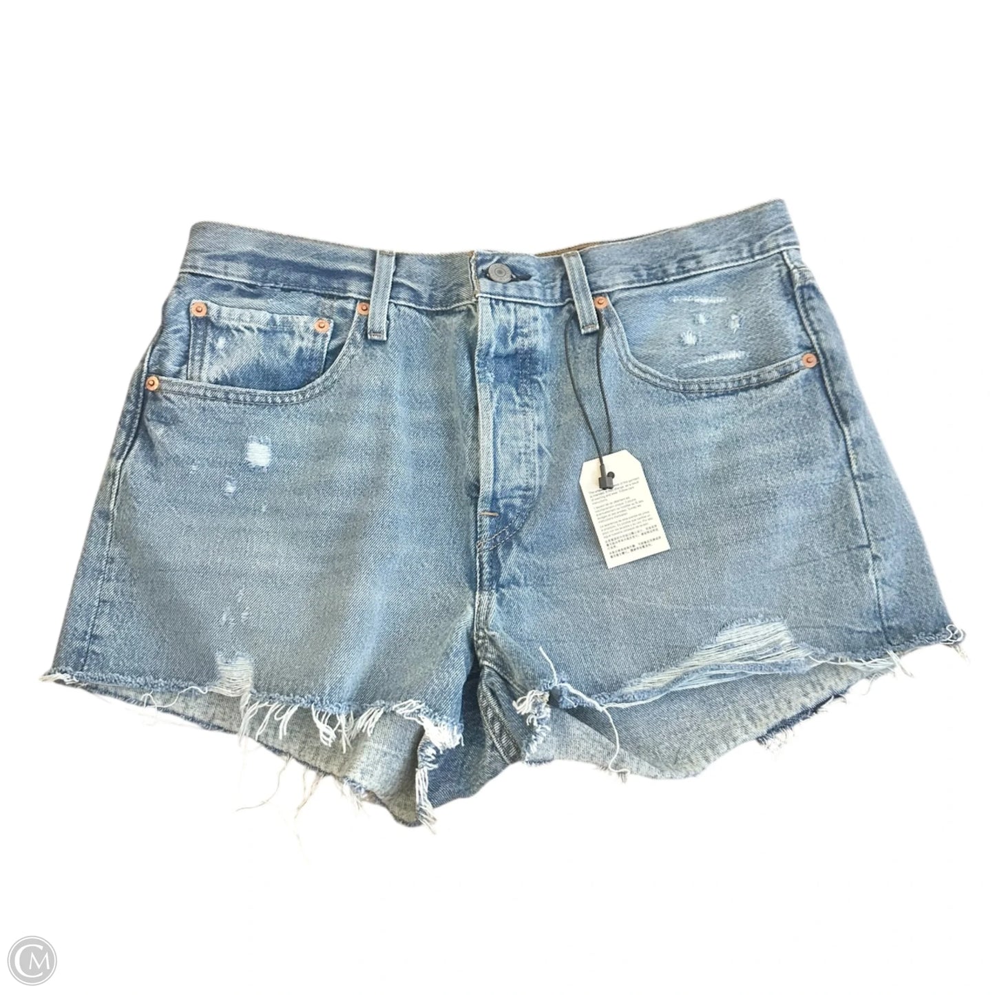 Shorts By Levis In Blue Denim, Size: 12