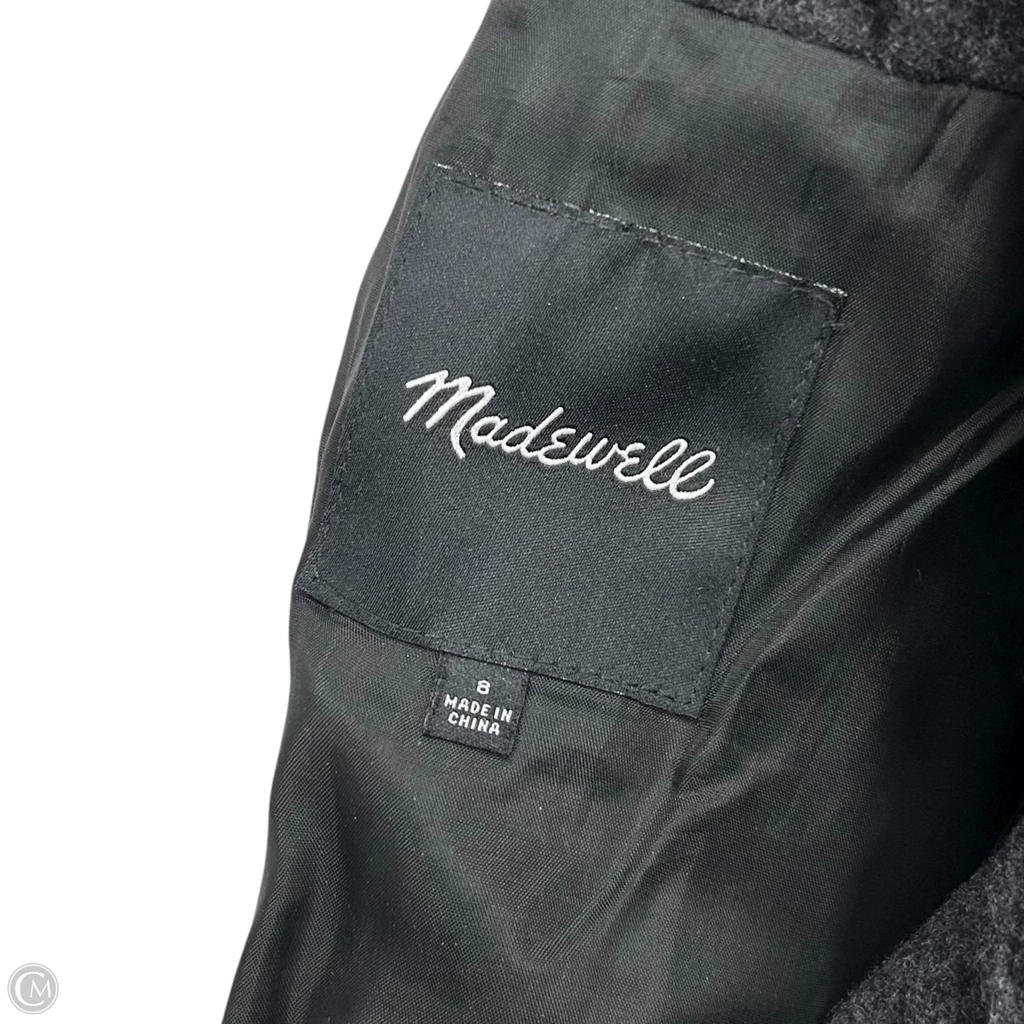 Coat Trench Coat By Madewell In Grey, Size: M