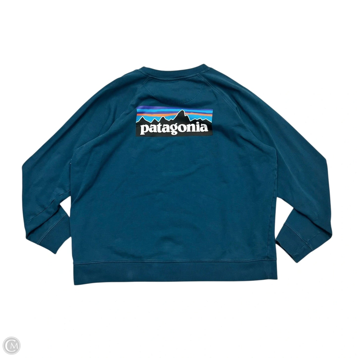 Top Long Sleeve By Patagonia In Teal, Size: Xxl