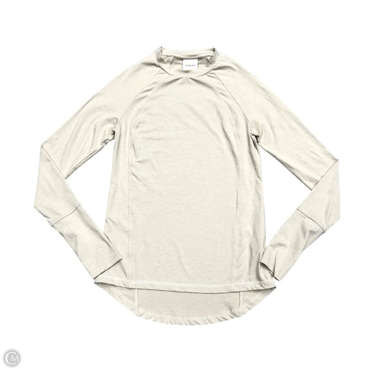 Athletic Top Long Sleeve Crewneck By Varley In Cream, Size: Xs