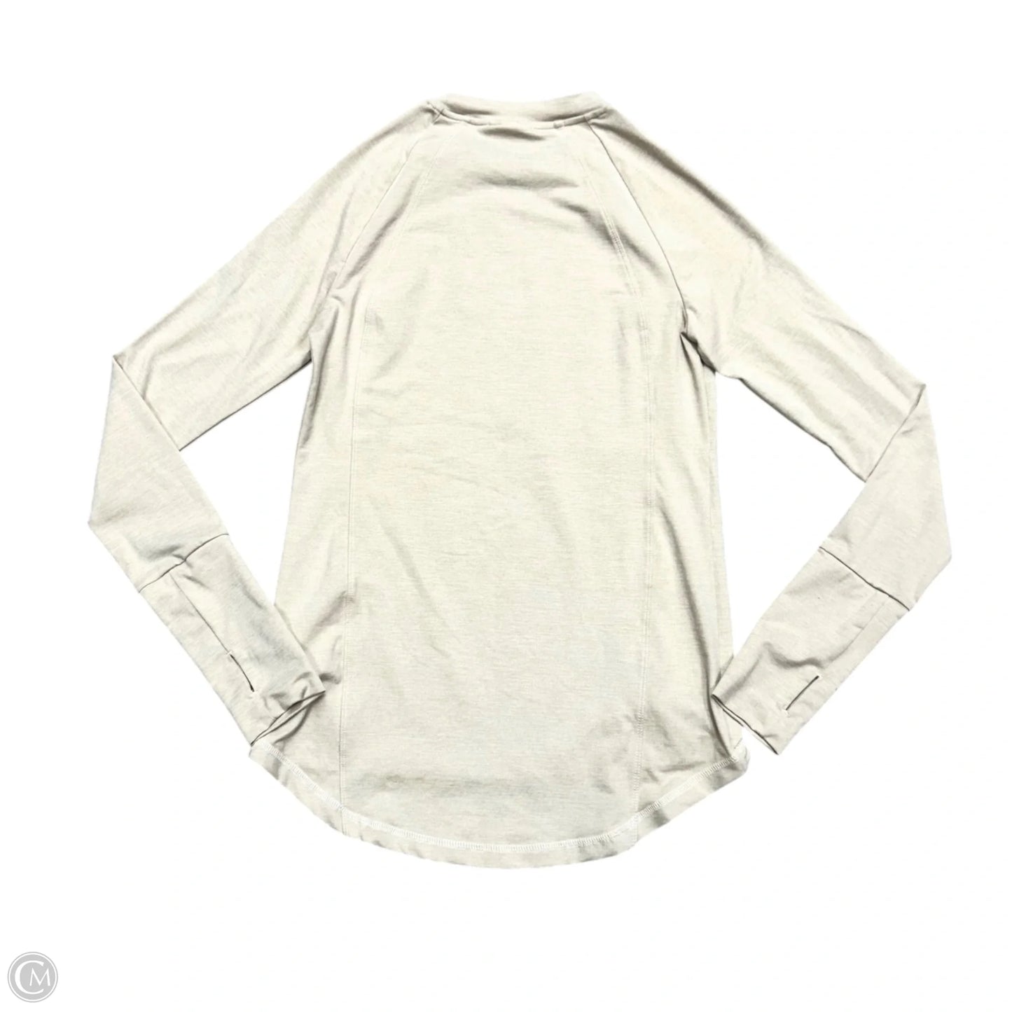 Athletic Top Long Sleeve Crewneck By Varley In Cream, Size: Xs
