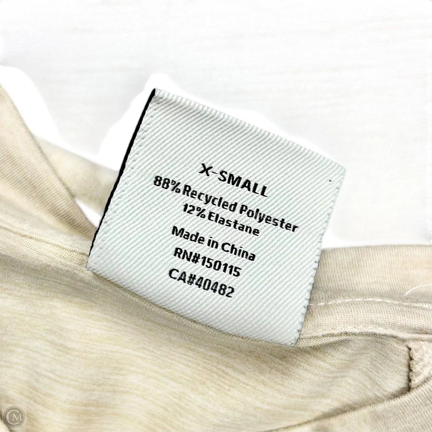 Athletic Top Long Sleeve Crewneck By Varley In Cream, Size: Xs