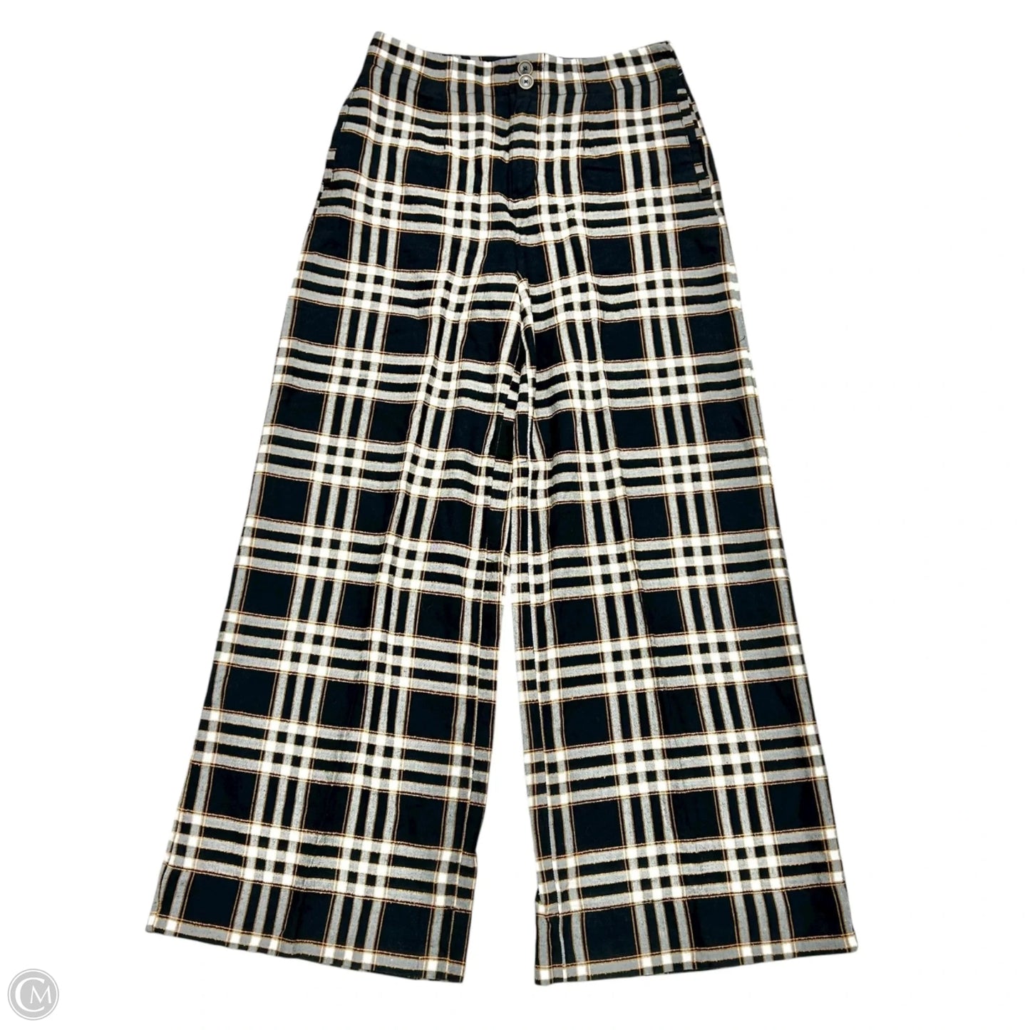 Pants Dress By Maeve In Black & Orange, Size: 8