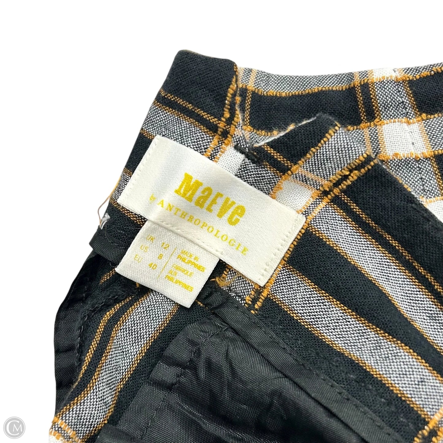 Pants Dress By Maeve In Black & Orange, Size: 8